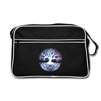 Baum - Retro Tasche - Schwarz/Weiß - Vorne