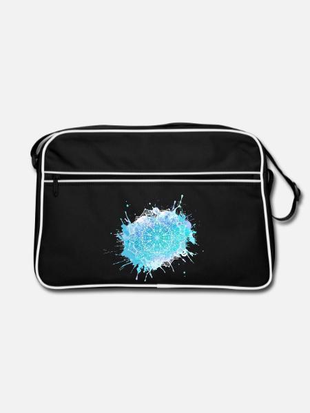 Mandala - Retro Tasche - Schwarz/Weiß