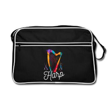 Zauberhafte Harfe Orchesterabend - Retro Tasche - Schwarz/Weiß - Vorne