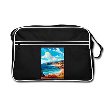 Cantabrie Espagne Affiche de voyage vintage Souvenir WPA - Sac Retro - noir/blanc - Devant
