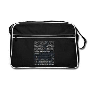 Akrobatisches Voltigieren Mannschaft - Retro Tasche - Schwarz/Weiß - Vorne