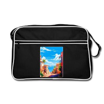 Palma Nova Spain Vintage Travel Poster Souvenir - Retro Bag - black/white - Front
