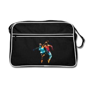Energiegeladener Jazz Tanzabend - Retro Tasche - Schwarz/Weiß - Vorne