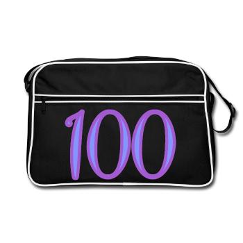 100 - Sac Retro - noir/blanc - Devant