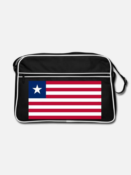 Liberia - Retro Tasche - Schwarz/Weiß