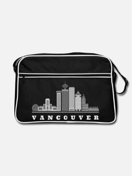 Vancouver Skyline Canada - Retro Bag - black/white