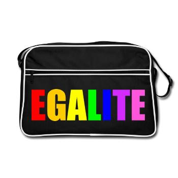 Equality - Retro Bag - black/white - Front