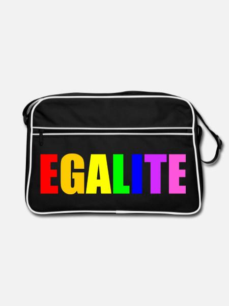 Equality - Retro Bag - black/white - Front