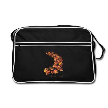 Fall Into Color - Retro Bag - black/white - Front