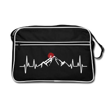 Randonnée Alpinisme Escalade Cardiaque Puls - Sac Retro - noir/blanc - Devant