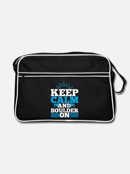 Bouldering - Retro Tasche - Schwarz/Weiß
