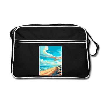 Zandvoort Pays-Bas Affiche de voyage vintage WPA - Sac Retro - noir/blanc - Devant