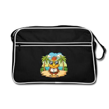 Lunettes de soleil Hawk Funny Cartoon Summer Beach - Sac Retro - noir/blanc - Devant
