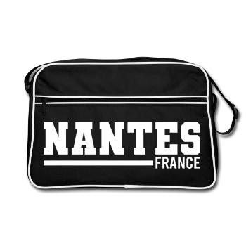 Nantes | France - Retro Bag - black/white - Front