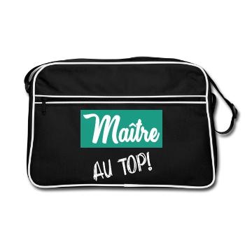 MASTER. MASTER - Retro Bag - black/white - Front