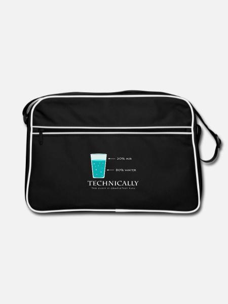 science - Sac Retro - noir/blanc - Devant