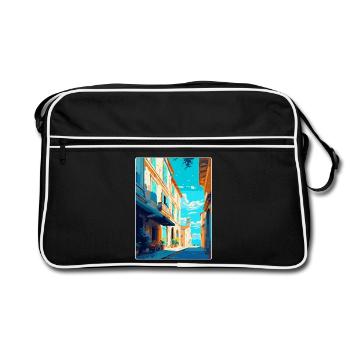 Arles France Affiche de voyage vintage WPA Souvenir - Sac Retro - noir/blanc - Devant