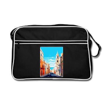 Cadix Espagne Affiche de voyage vintage WPA Art Souvenir - Sac Retro - noir/blanc - Devant