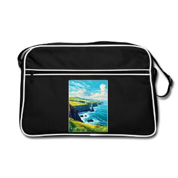 Dingle Halbinsel Irland Vereinigtes Königreich Vintage Reiseposter - Retro Tasche - Schwarz/Weiß - Vorne