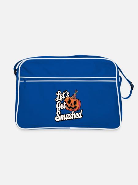 Let's Get Smashed - Retro Bag - blue/white - Front