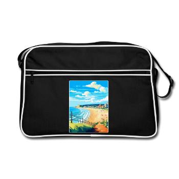 Bournemouth Dorset Vintage Voyage Poster Souvenir - Sac Retro - noir/blanc - Devant