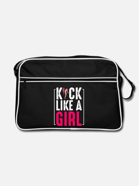 kickboxing - Sac Retro - noir/blanc