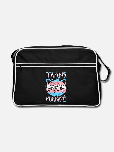 Transgender Geschenk - Retro Tasche - Schwarz/Weiß