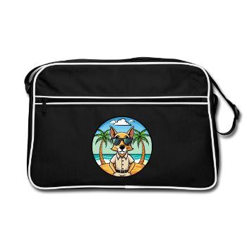Lunettes de soleil Braque Saint Germain Dog Breed Cartoon - Sac Retro - noir/blanc - Devant