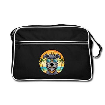 Lunettes de soleil Bouvier Des Ardennes Dog Breed Cartoon - Sac Retro - noir/blanc - Devant