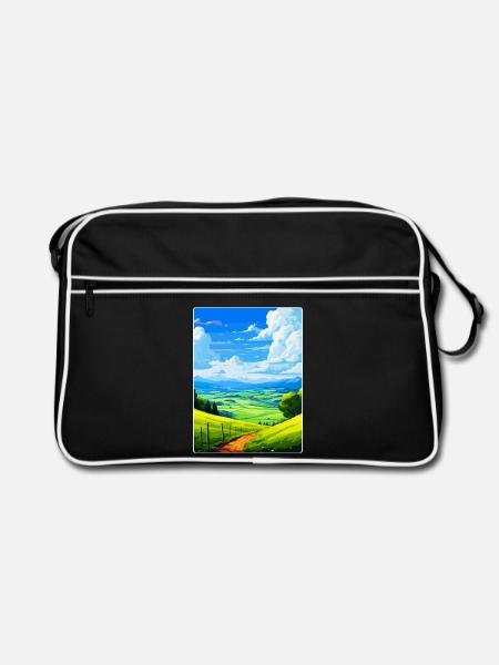 Bergisches Land Deutschland Vintage Reiseposter WPA - Retro Tasche - Schwarz/Weiß - Vorne
