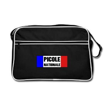 Picole Nationale - Sac Retro - noir/blanc - Devant