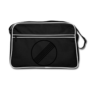 MINIMAL ILLIMITÉ par Unlimited Apparel - Sac Retro - noir/blanc - Devant
