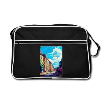 Chipping Norton England Uk Travel Poster Souvenir - Retro Bag - black/white - Front