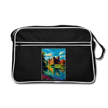 Hever Castle Angleterre Royaume-Uni Affiche de voyage Souvenir WPA - Sac Retro - noir/blanc - Devant