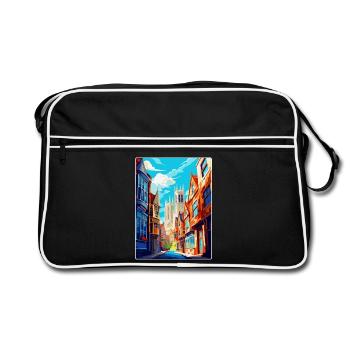 York Angleterre Royaume-Uni Affiche de voyage vintage Souvenir WPA - Sac Retro - noir/blanc - Devant