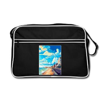 Hove England Uk Vintage Travel Poster Souvenir WPA - Retro Bag - black/white - Front