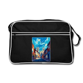 York Angleterre Royaume-Uni Affiche de voyage vintage Souvenir WPA - Sac Retro - noir/blanc - Devant