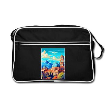 Sofia Bulgaria Vintage Travel Poster Souvenir WPA - Retro Bag - black/white - Front