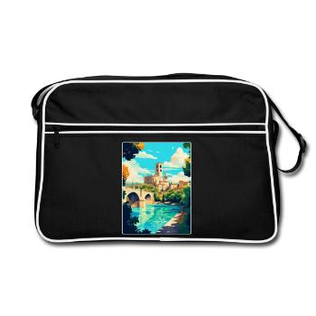 Avignon France Affiche de voyage vintage Souvenir WPA - Sac Retro - noir/blanc - Devant