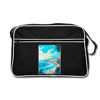 Nice France Vintage Poster Voyage WPA Art Souvenir - Sac Retro - noir/blanc - Devant