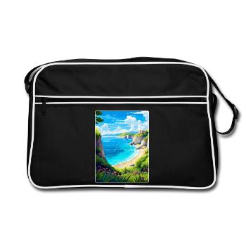 Zakynthos Greece Vintage Travel Poster Souvenir - Retro Bag - black/white - Front
