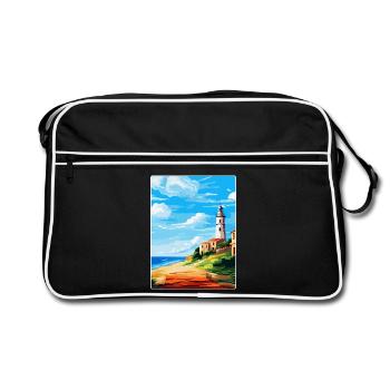 Faro Portugal Affiche de voyage vintage WPA Souvenir - Sac Retro - noir/blanc - Devant