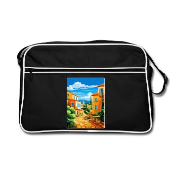 Vila Vicosa Portugal Affiche de voyage vintage WPA Art - Sac Retro - noir/blanc - Devant