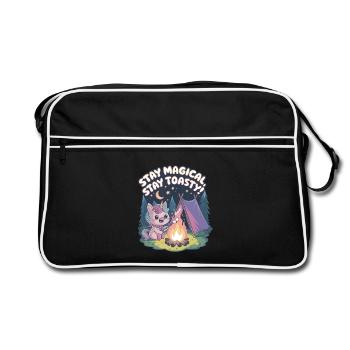 Stay Magical, Stay Toasty! - Retro Bag - black/white - Front