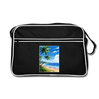 Osa Halbinsel Costa Rica Vintage Reiseposter WPA - Retro Tasche - Schwarz/Weiß - Vorne