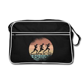 Retro Sunset Runner Trio - Retro Bag - black/white - Front
