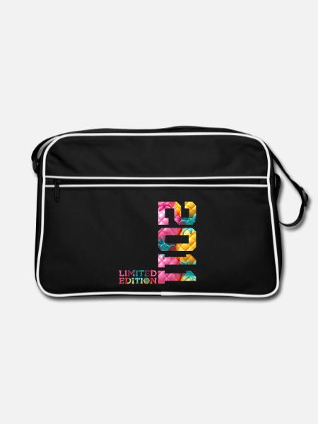 15. GEBURTSTAG LIMITED EDITION 2011 - Retro Tasche - Schwarz/Weiß