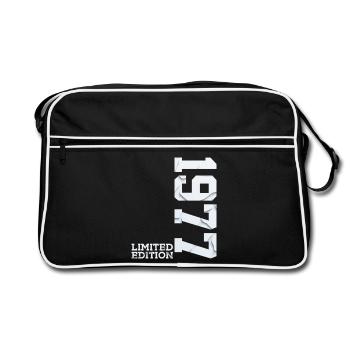 49TH BIRTHDAY LIMITED EDITION 1977 - Retro Bag - black/white - Front