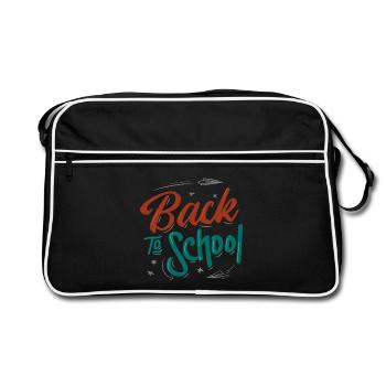 Retour à l’école - Sac Retro - noir/blanc - Devant