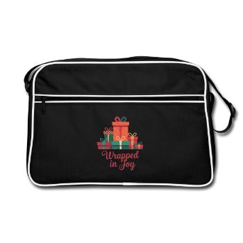 Wrapped In Joy - Retro Bag - black/white - Front